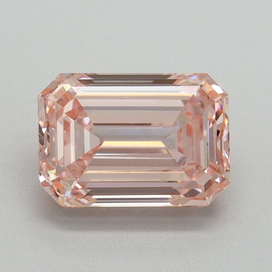 Loose Diamond - EMERALD 2.01ct Fancy Vivid Pink VS1: Loose Diamond - EMERALD 2.01ct Fancy Vivid Pink VS1 Source: This is a real non-mined Diamond that has been grown in a lab Shape: EMERALD Carats: 2.01 Color: Fancy Vivid Pink Certification: IGI Video: