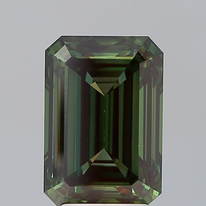 Loose Diamond - EMERALD 1.0ct Fancy Vivid Green VS1 (1 of 1)