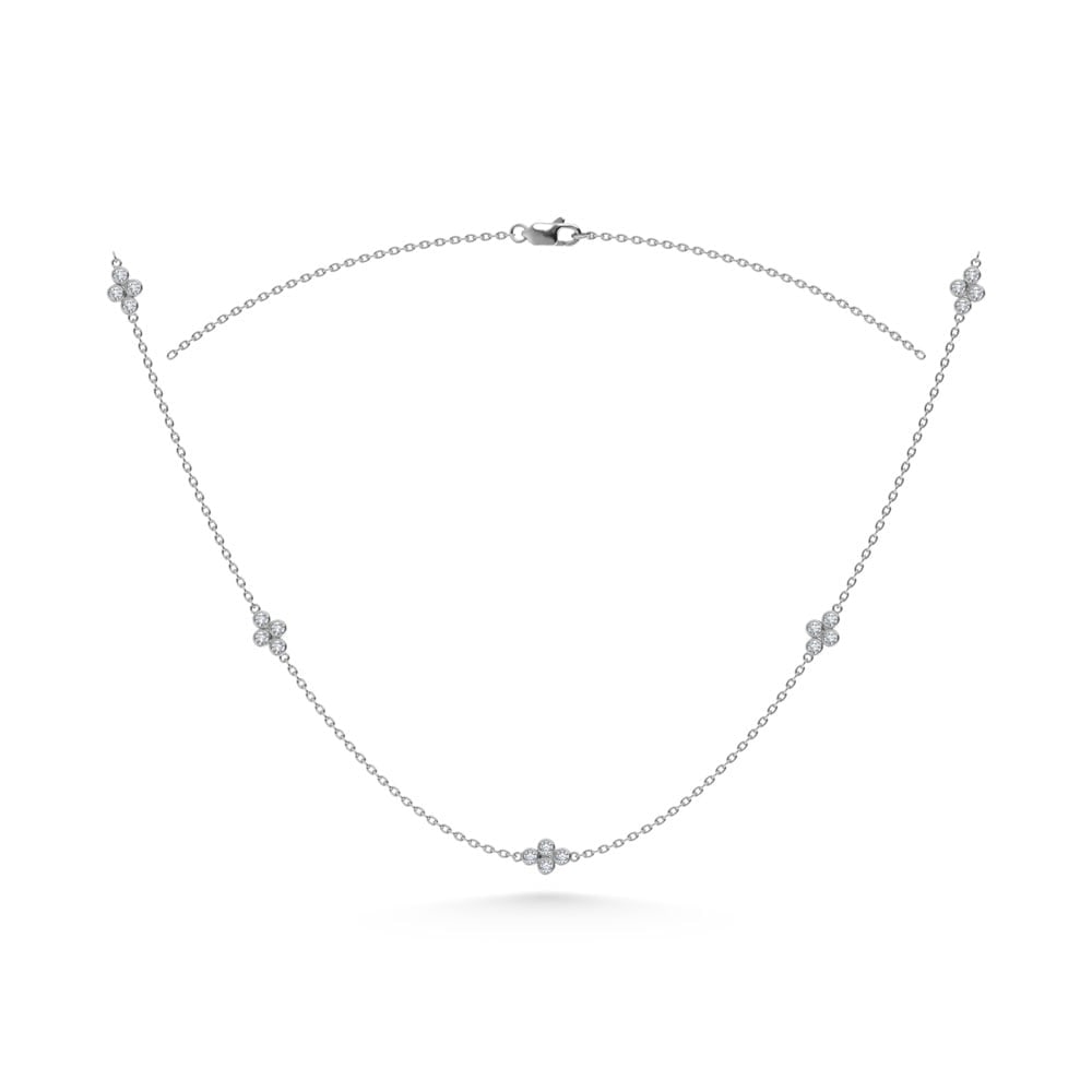 14K White Gold Diamond 1/6 Ct.Tw. Fashion Necklace (18 inches): 14K White Gold Diamond 1/6 Ct.Tw. Fashion Necklace (18 inches) 14k White Gold Stone Color: G-h Stone Clarity: Si3 Unless otherwise specified, pendants that include a chain are paired with our standard