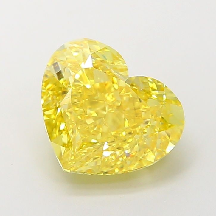 Loose Diamond - HEART 4.11ct Fancy Vivid Yellow VS1: Loose Diamond - HEART 4.11ct Fancy Vivid Yellow VS1 Source: This is a real non-mined Diamond that has been grown in a lab Shape: HEART Carats: 4.11 Color: Fancy Vivid Yellow Certification: IGI Video: