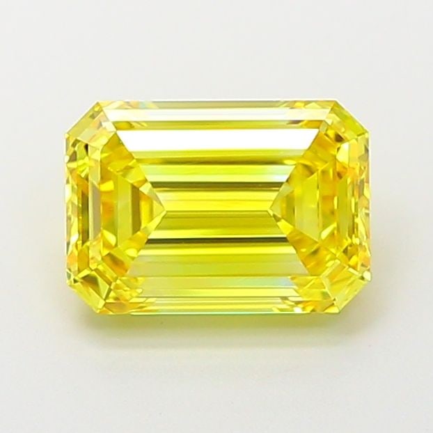 Loose Diamond - EMERALD 1.79ct Fancy Vivid Yellow IF: Loose Diamond - EMERALD 1.79ct Fancy Vivid Yellow IF Source: This is a real non-mined Diamond that has been grown in a lab Shape: EMERALD Carats: 1.79 Color: Fancy Vivid Yellow Certification: IGI Vide