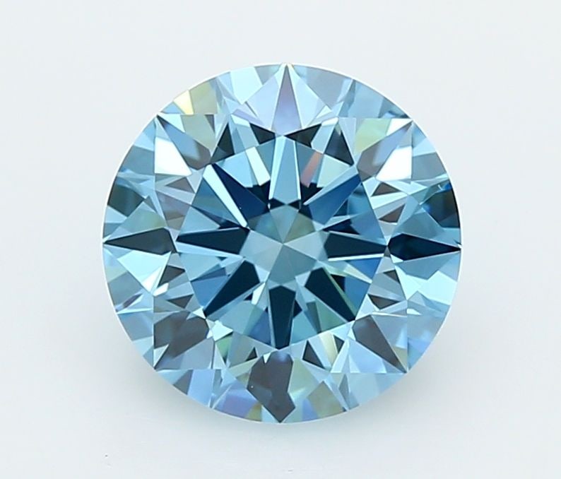 Ideal Loose Diamond - ROUND 2.02ct Fancy Vivid Blue VVS2: Ideal Loose Diamond - ROUND 2.02ct Fancy Vivid Blue VVS2 Source: This is a real non-mined Diamond that has been grown in a lab Shape: ROUND Carats: 2.02 Color: Fancy Vivid Blue Certification: IGI Vide