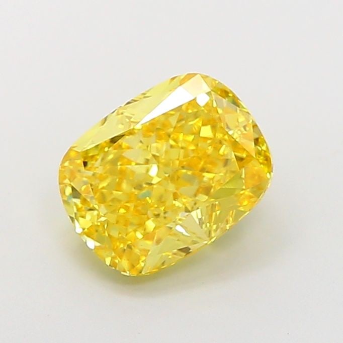 Loose Diamond - CUSHION MODIFIED 2.71ct Fancy Vivid Yellow VS1: Loose Diamond - CUSHION MODIFIED 2.71ct Fancy Vivid Yellow VS1 Source: This is a real non-mined Diamond that has been grown in a lab Shape: CUSHION MODIFIED Carats: 2.71 Color: Fancy Vivid Yellow Cert