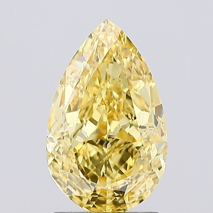 Loose Diamond - PEAR 1.7ct Fancy Vivid Yellow VS2 (1 of 1)