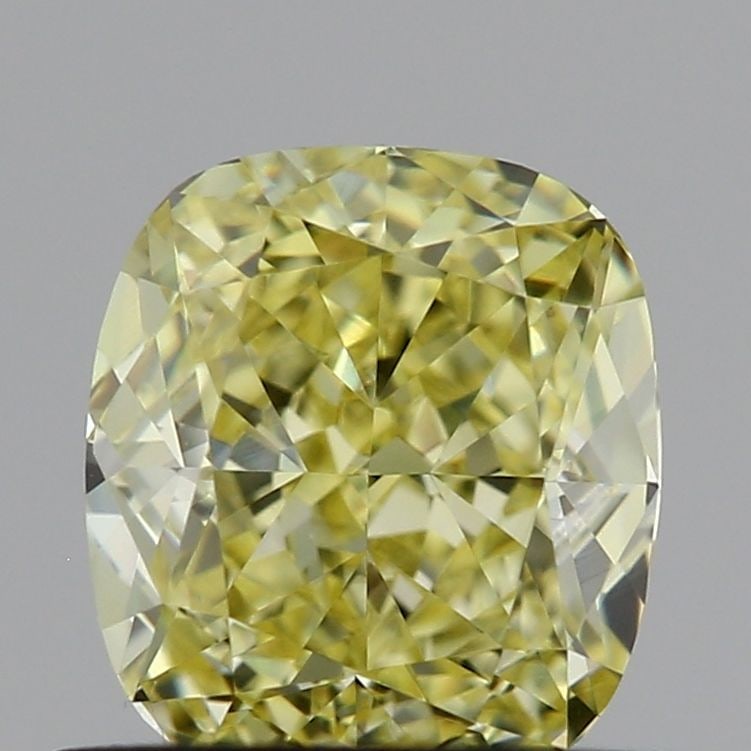 Loose Diamond - CUSHION MODIFIED 0.6ct Fancy Yellow VS1: Loose Diamond - CUSHION MODIFIED 0.6ct Fancy Yellow VS1 Source: This is a real non-mined Diamond that has been grown in a lab Shape: CUSHION MODIFIED Carats: 0.6 Color: Fancy Yellow Certification: IGI