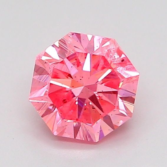 Loose Diamond - OCTAGONAL 0.99ct Fancy Vivid Pink I1: Loose Diamond - OCTAGONAL 0.99ct Fancy Vivid Pink I1 Source: This is a real non-mined Diamond that has been grown in a lab Shape: OCTAGONAL Carats: 0.99 Color: Fancy Vivid Pink Certification: IGI Vide
