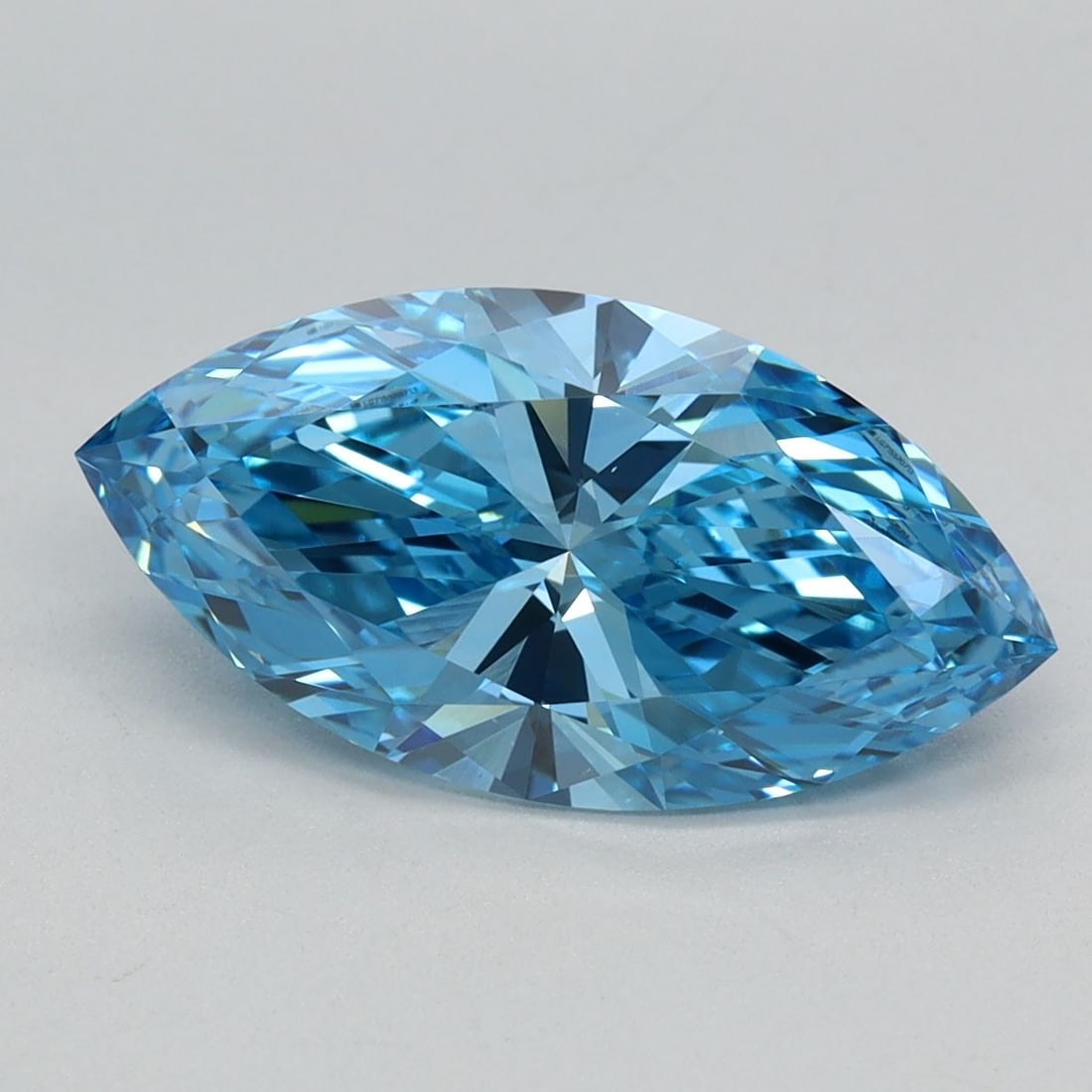 Loose Diamond - MARQUISE 2.02ct Fancy Vivid Blue VVS2: Loose Diamond - MARQUISE 2.02ct Fancy Vivid Blue VVS2 Source: This is a real non-mined Diamond that has been grown in a lab Shape: MARQUISE Carats: 2.02 Color: Fancy Vivid Blue Certification: IGI Vide