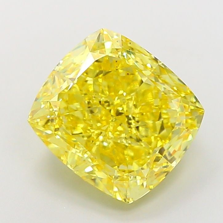 Loose Diamond - CUSHION MODIFIED 7.55ct Fancy Vivid Yellow VS2: Loose Diamond - CUSHION MODIFIED 7.55ct Fancy Vivid Yellow VS2 Source: This is a real non-mined Diamond that has been grown in a lab Shape: CUSHION MODIFIED Carats: 7.55 Color: Fancy Vivid Yellow Cert