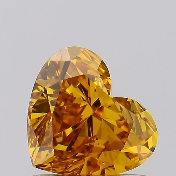 Loose Diamond - HEART 1.04ct Fancy Vivid Yellow VVS2: Loose Diamond - HEART 1.04ct Fancy Vivid Yellow VVS2 Source: This is a real non-mined Diamond that has been grown in a lab Shape: HEART Carats: 1.04 Color: Fancy Vivid Yellow Certification: IGI Video: