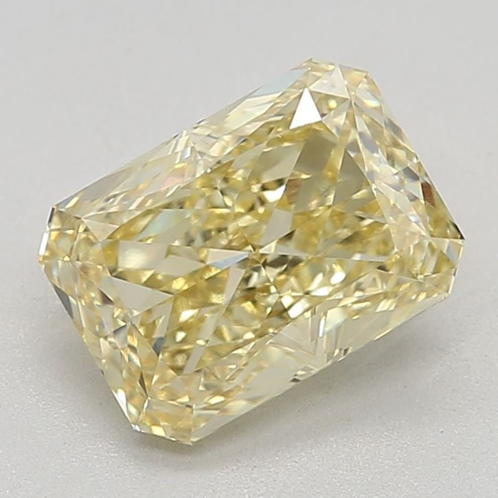 Loose Diamond - RADIANT 2.38ct Fancy Intense Yellow VVS2: Loose Diamond - RADIANT 2.38ct Fancy Intense Yellow VVS2 Source: This is a real non-mined Diamond that has been grown in a lab Shape: RADIANT Carats: 2.38 Color: Fancy Intense Yellow Certification: IG