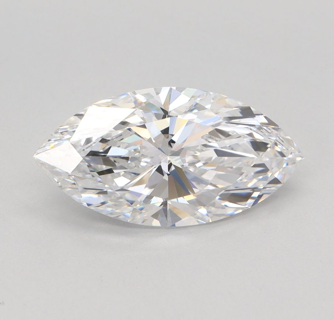 Loose Diamond - MARQUISE 2.01ct E VVS2: Loose Diamond - MARQUISE 2.01ct E VVS2 Source: This is a real non-mined Diamond that has been grown in a lab Shape: MARQUISE Carats: 2.01 Color: E Clarity: VVS2 Certification: IGI Video: