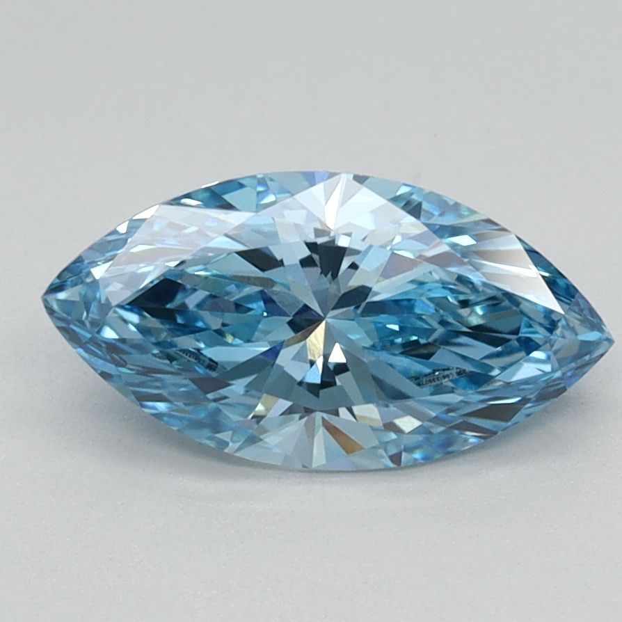 Loose Diamond - MARQUISE 1.01ct Fancy Vivid Blue VVS2: Loose Diamond - MARQUISE 1.01ct Fancy Vivid Blue VVS2 Source: This is a real non-mined Diamond that has been grown in a lab Shape: MARQUISE Carats: 1.01 Color: Fancy Vivid Blue Certification: IGI Vide