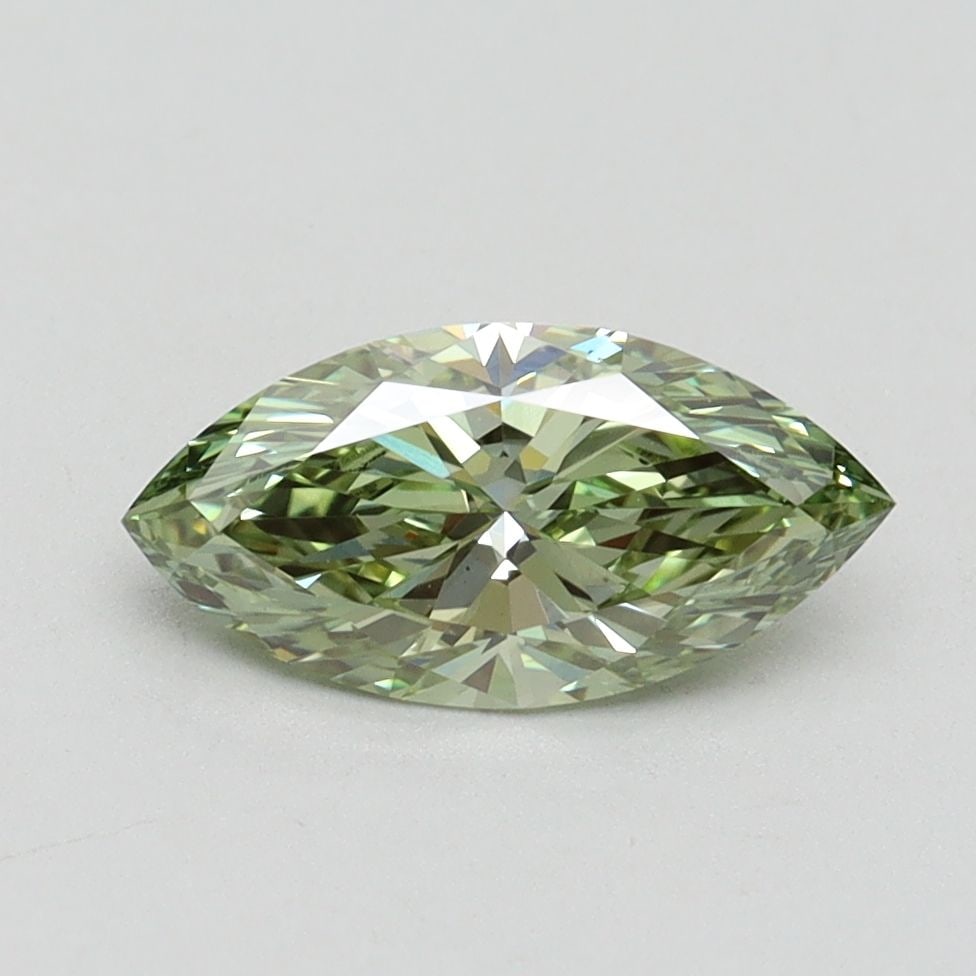 Loose Diamond - MARQUISE 1.02ct Fancy Intense Green VS1: Loose Diamond - MARQUISE 1.02ct Fancy Intense Green VS1 Source: This is a real non-mined Diamond that has been grown in a lab Shape: MARQUISE Carats: 1.02 Color: Fancy Intense Green Certification: IGI