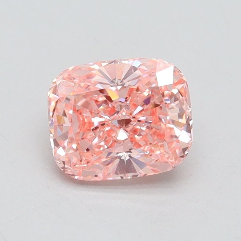 Loose Diamond - CUSHION BRILLIANT 1.01ct Fancy Vivid Pink SI1: Loose Diamond - CUSHION BRILLIANT 1.01ct Fancy Vivid Pink SI1 Source: This is a real non-mined Diamond that has been grown in a lab Shape: CUSHION BRILLIANT Carats: 1.01 Color: Fancy Vivid Pink Certif