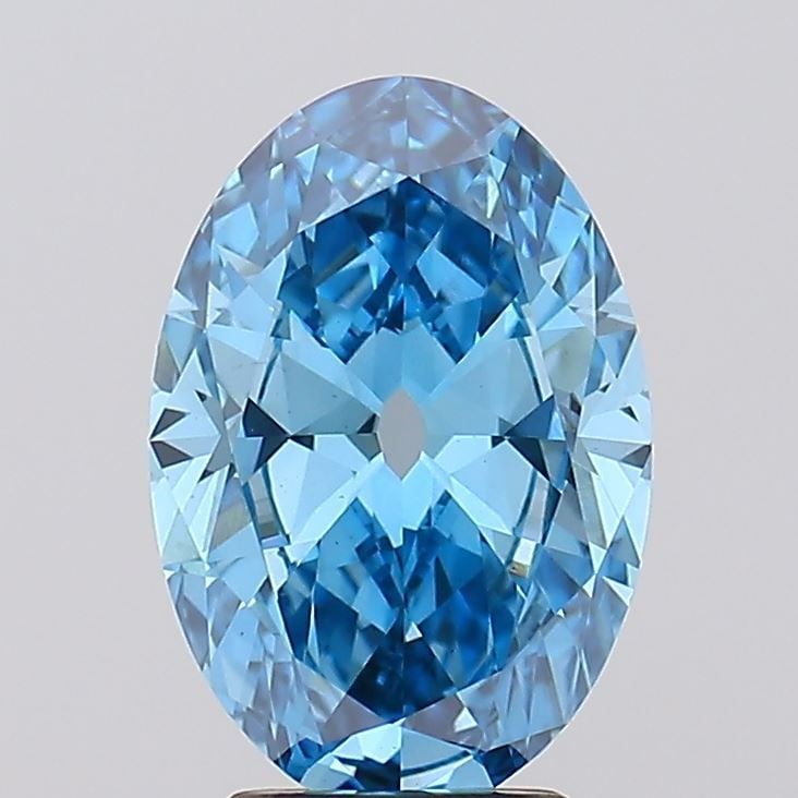 Loose Diamond - EUROPEAN CUT 2.7ct Fancy Vivid Blue VS1: Loose Diamond - EUROPEAN CUT 2.7ct Fancy Vivid Blue VS1 Source: This is a real non-mined Diamond that has been grown in a lab Shape: EUROPEAN CUT Carats: 2.7 Color: Fancy Vivid Blue Certification: