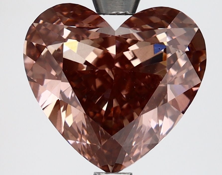 Loose Diamond - HEART 4.14ct Fancy Intense Brownish Pink VS1 (1 of 1)