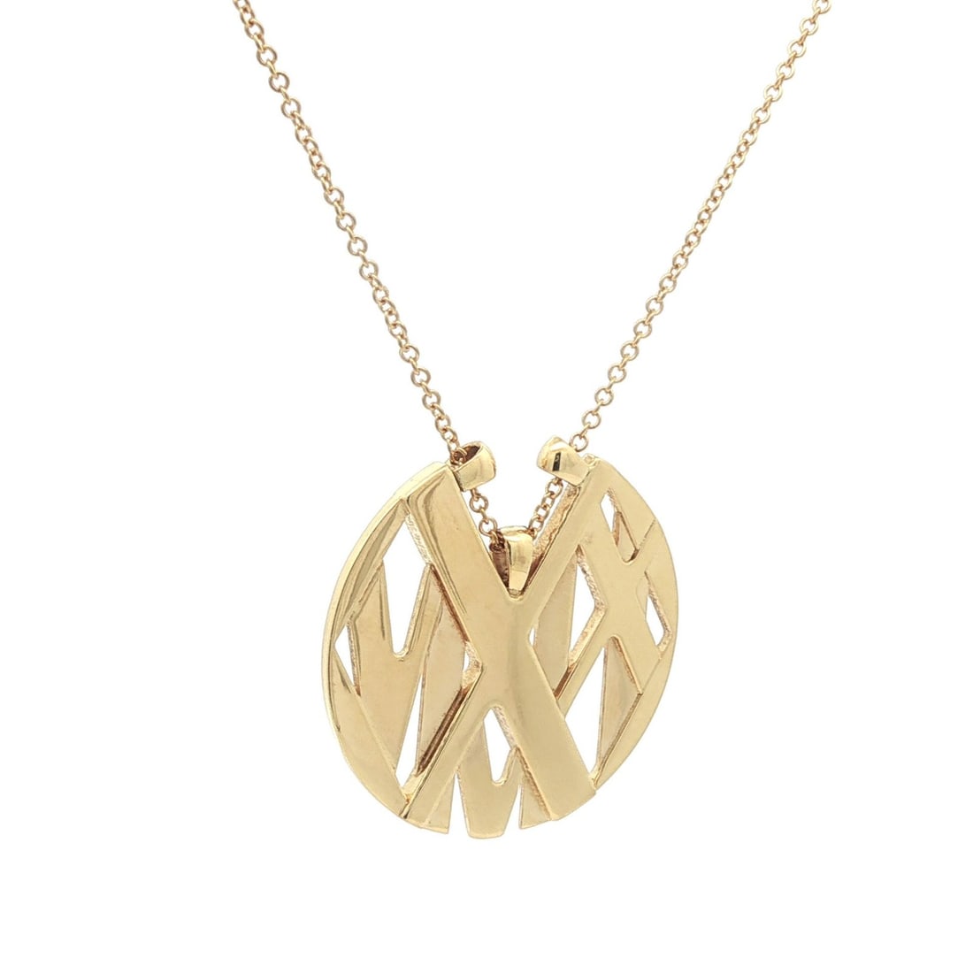 Tiffany & Co. 18k Yellow Gold Atlas Pendant Necklace with Box (1 of 7)