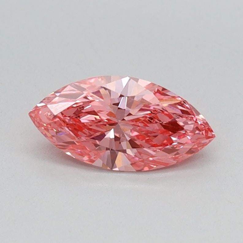 Loose Diamond - MARQUISE 0.4ct Fancy Vivid Pink VS1: Loose Diamond - MARQUISE 0.4ct Fancy Vivid Pink VS1 Source: This is a real non-mined Diamond that has been grown in a lab Shape: MARQUISE Carats: 0.4 Color: Fancy Vivid Pink Certification: IGI Video:
