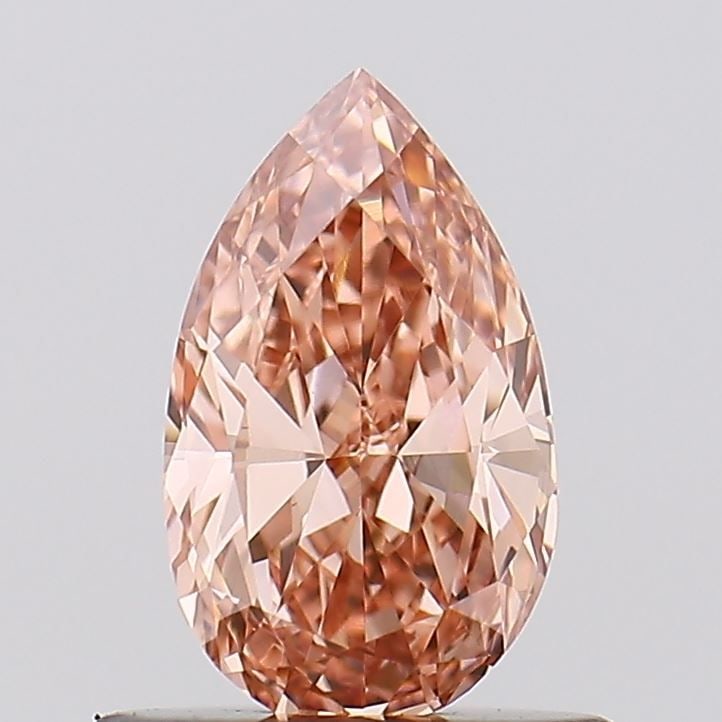 Loose Diamond - PEAR 0.57ct Fancy Pinkish Brown VVS2: Loose Diamond - PEAR 0.57ct Fancy Pinkish Brown VVS2 Source: This is a real non-mined Diamond that has been grown in a lab Shape: PEAR Carats: 0.57 Color: Fancy Pinkish Brown Certification: NONE Video