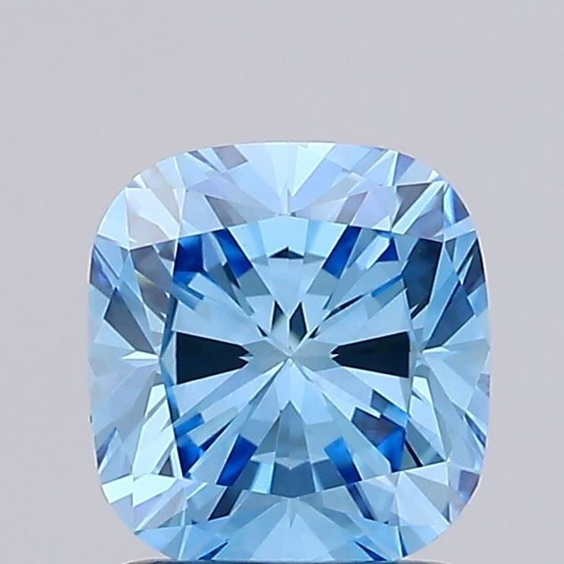 Loose Diamond - CUSHION BRILLIANT 1.36ct Fancy Vivid Blue VS1 (1 of 1)