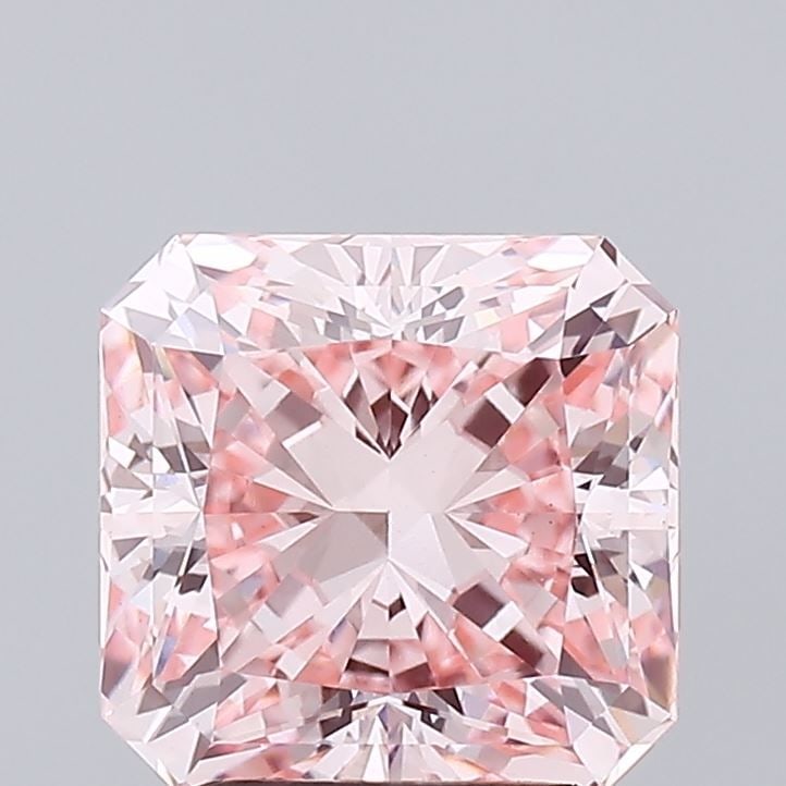 Loose Diamond - SQUARE RADIANT 2.67ct Fancy Vivid Pink VS1: Loose Diamond - SQUARE RADIANT 2.67ct Fancy Vivid Pink VS1 Source: This is a real non-mined Diamond that has been grown in a lab Shape: SQUARE RADIANT Carats: 2.67 Color: Fancy Vivid Pink