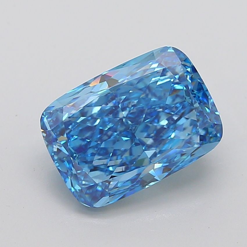 Loose Diamond - CUSHION MODIFIED 7.08ct Fancy Vivid Blue VVS2 (1 of 1)