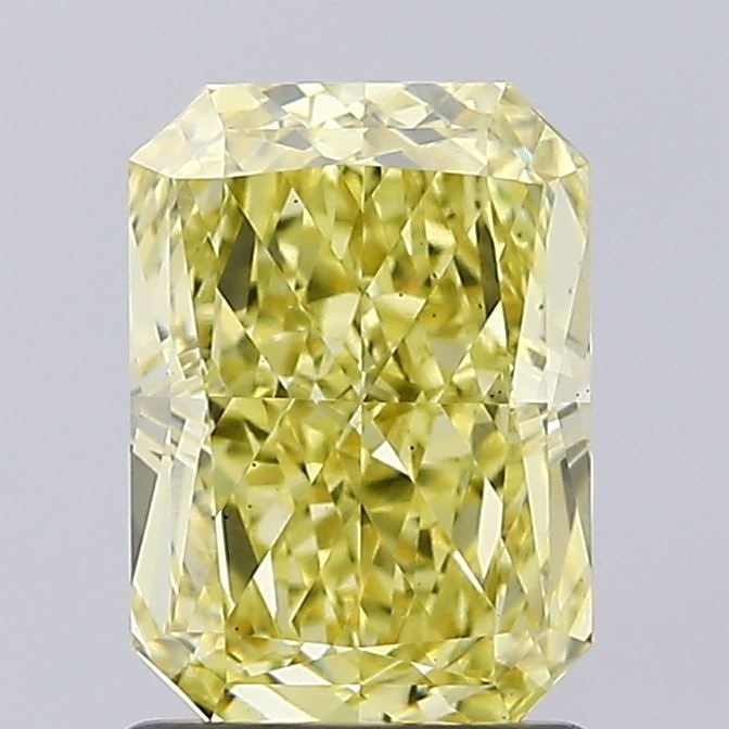 Loose Diamond - RADIANT 1.59ct Fancy Intense Yellow VS1: Loose Diamond - RADIANT 1.59ct Fancy Intense Yellow VS1 Source: This is a real non-mined Diamond that has been grown in a lab Shape: RADIANT Carats: 1.59 Color: Fancy Intense Yellow Certification: IGI