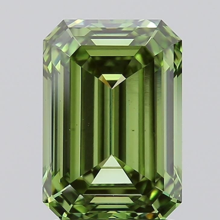 Loose Diamond - EMERALD 1.97ct Fancy Vivid Green VS1 (1 of 1)