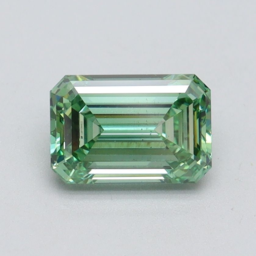 Loose Diamond - EMERALD 1.09ct Fancy Vivid Green VS2 (1 of 1)