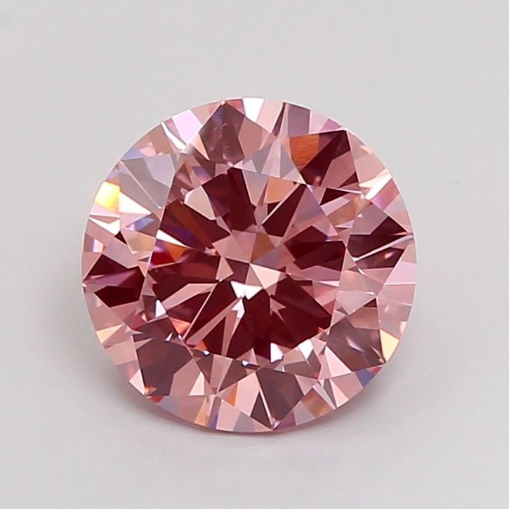 Loose Diamond - ROUND 3.01ct Fancy Vivid Pink VVS1 (1 of 1)