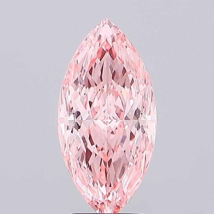 Loose Diamond - MARQUISE 3.05ct Fancy Vivid Pink VS1: Loose Diamond - MARQUISE 3.05ct Fancy Vivid Pink VS1 Source: This is a real non-mined Diamond that has been grown in a lab Shape: MARQUISE Carats: 3.05 Color: Fancy Vivid Pink Certification: IGI Video