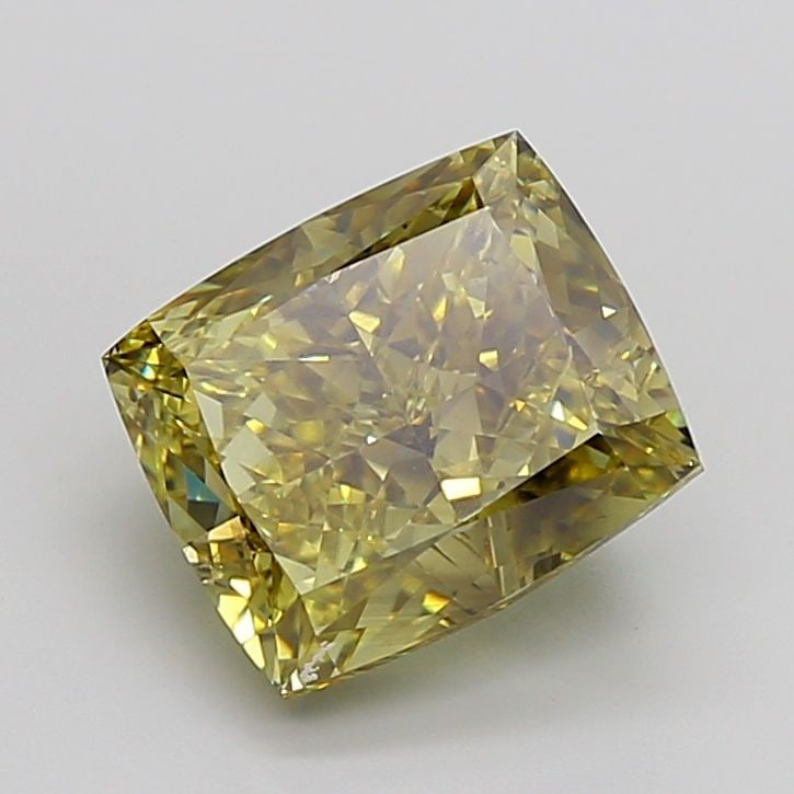 Loose Diamond - CUSHION MODIFIED 6.53ct Fancy Intense Brownish Yellow VS1: Loose Diamond - CUSHION MODIFIED 6.53ct Fancy Intense Brownish Yellow VS1 Source: This is a real non-mined Diamond that has been grown in a lab Shape: CUSHION MODIFIED Carats: 6.53 Color: Fancy