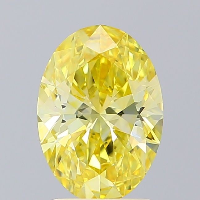 Loose Diamond - OVAL 1.66ct Fancy Vivid Yellow VS1: Loose Diamond - OVAL 1.66ct Fancy Vivid Yellow VS1 Source: This is a real non-mined Diamond that has been grown in a lab Shape: OVAL Carats: 1.66 Color: Fancy Vivid Yellow Certification: IGI Video: