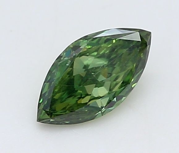 Loose Diamond - MARQUISE 0.18ct Fancy Vivid Green VVS2: Loose Diamond - MARQUISE 0.18ct Fancy Vivid Green VVS2 Source: This is a real non-mined Diamond that has been grown in a lab Shape: MARQUISE Carats: 0.18 Color: Fancy Vivid Green Certification: IGI Vi