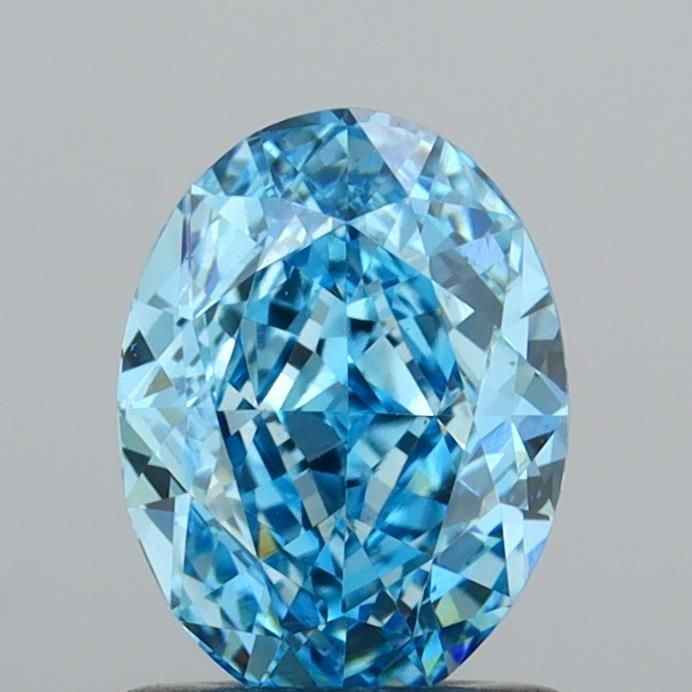 Loose Diamond - OVAL 1.06ct Fancy Vivid Blue VS1: Loose Diamond - OVAL 1.06ct Fancy Vivid Blue VS1 Source: This is a real non-mined Diamond that has been grown in a lab Shape: OVAL Carats: 1.06 Color: Fancy Vivid Blue Certification: IGI Video: