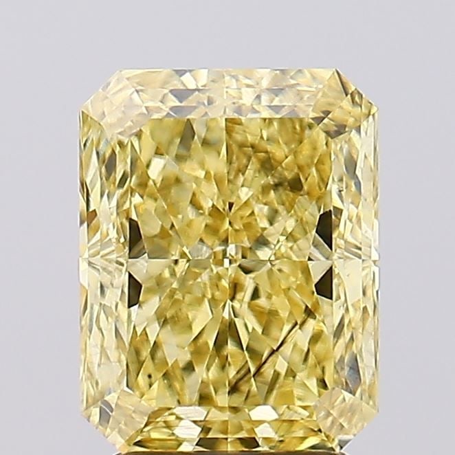 Loose Diamond - RADIANT 3.03ct Fancy Intense Yellow VS2: Loose Diamond - RADIANT 3.03ct Fancy Intense Yellow VS2 Source: This is a real non-mined Diamond that has been grown in a lab Shape: RADIANT Carats: 3.03 Color: Fancy Intense Yellow Certification:
