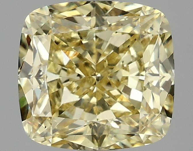 Loose Diamond - CUSHION MODIFIED 3.07ct Fancy Vivid Yellow VS1: Loose Diamond - CUSHION MODIFIED 3.07ct Fancy Vivid Yellow VS1 Source: This is a real non-mined Diamond that has been grown in a lab Shape: CUSHION MODIFIED Carats: 3.07 Color: Fancy Vivid Yellow Cert