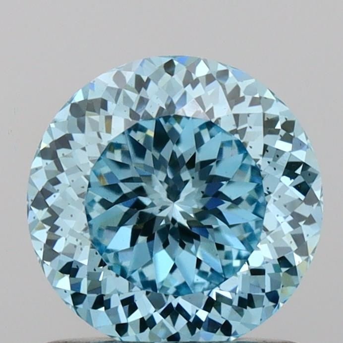 Loose Diamond - ROUND 1.05ct Fancy Intense Blue SI1: Loose Diamond - ROUND 1.05ct Fancy Intense Blue SI1 Source: This is a real non-mined Diamond that has been grown in a lab Shape: ROUND Carats: 1.05 Color: Fancy Intense Blue Certification: IGI Video: