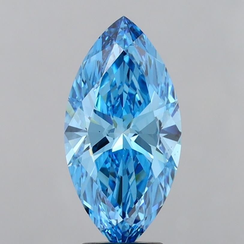 Loose Diamond - MARQUISE 3.54ct Fancy Vivid Blue VS1: Loose Diamond - MARQUISE 3.54ct Fancy Vivid Blue VS1 Source: This is a real non-mined Diamond that has been grown in a lab Shape: MARQUISE Carats: 3.54 Color: Fancy Vivid Blue Certification: IGI 