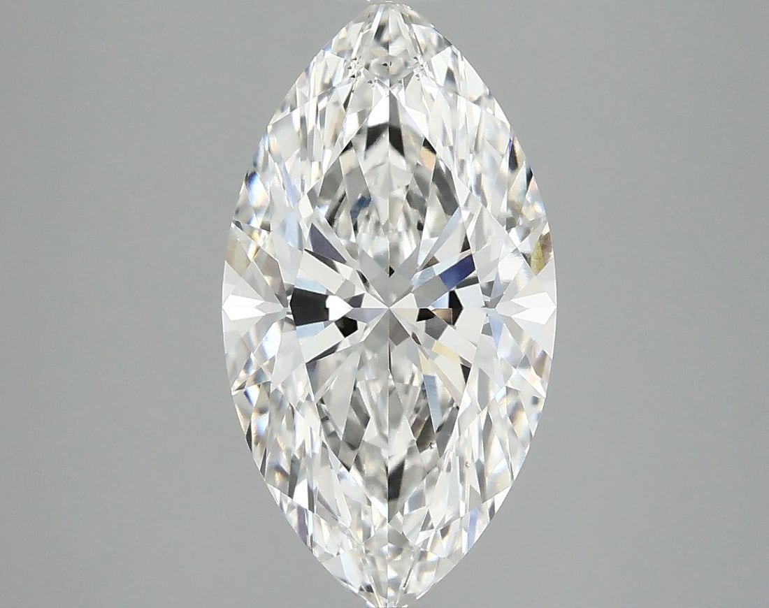 Loose Diamond - MARQUISE 3.1ct F VS2: Loose Diamond - MARQUISE 3.1ct F VS2 Source: This is a real non-mined Diamond that has been grown in a lab Shape: MARQUISE Carats: 3.1 Color: F Clarity: VS2 Certification: IGI Video: