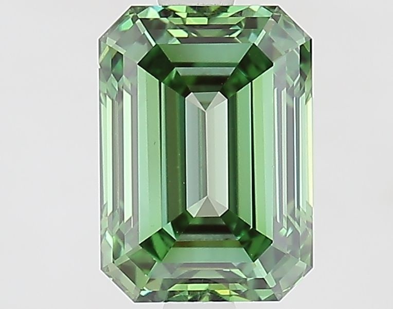 Loose Diamond - EMERALD 2.16ct Fancy Vivid Green VS1 (1 of 1)