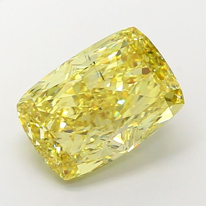 Loose Diamond - CUSHION MODIFIED 10.07ct Fancy Intense Yellow SI1: Loose Diamond - CUSHION MODIFIED 10.07ct Fancy Intense Yellow SI1 Source: This is a real non-mined Diamond that has been grown in a lab Shape: CUSHION MODIFIED Carats: 10.07 Color: Fancy Intense Yello