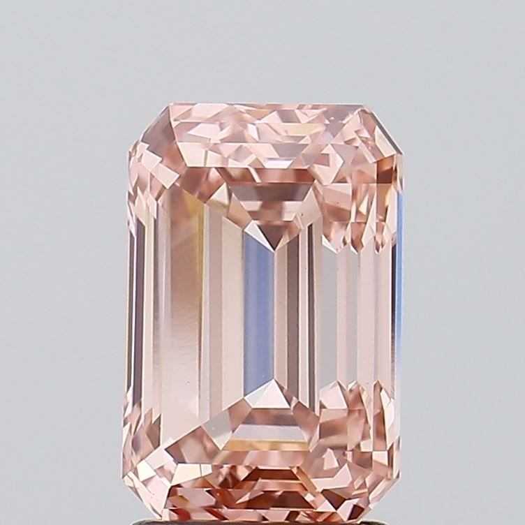Loose Diamond - EMERALD 3.05ct Fancy Vivid Pink VS2: Loose Diamond - EMERALD 3.05ct Fancy Vivid Pink VS2 Source: This is a real non-mined Diamond that has been grown in a lab Shape: EMERALD Carats: 3.05 Color: Fancy Vivid Pink Certification: IGI Video: