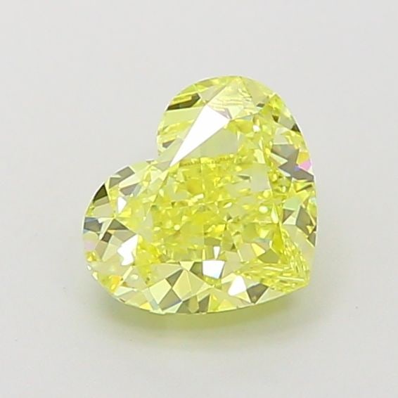 Loose Diamond - HEART 1.24ct Fancy Vivid Yellow VVS1: Loose Diamond - HEART 1.24ct Fancy Vivid Yellow VVS1 Source: This is a real non-mined Diamond that has been grown in a lab Shape: HEART Carats: 1.24 Color: Fancy Vivid Yellow Certification: IGI Video: