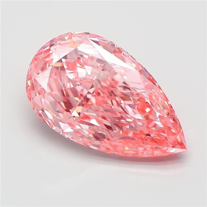 Loose Diamond - PEAR 7.46ct Fancy Vivid Pink VVS2 (1 of 1)