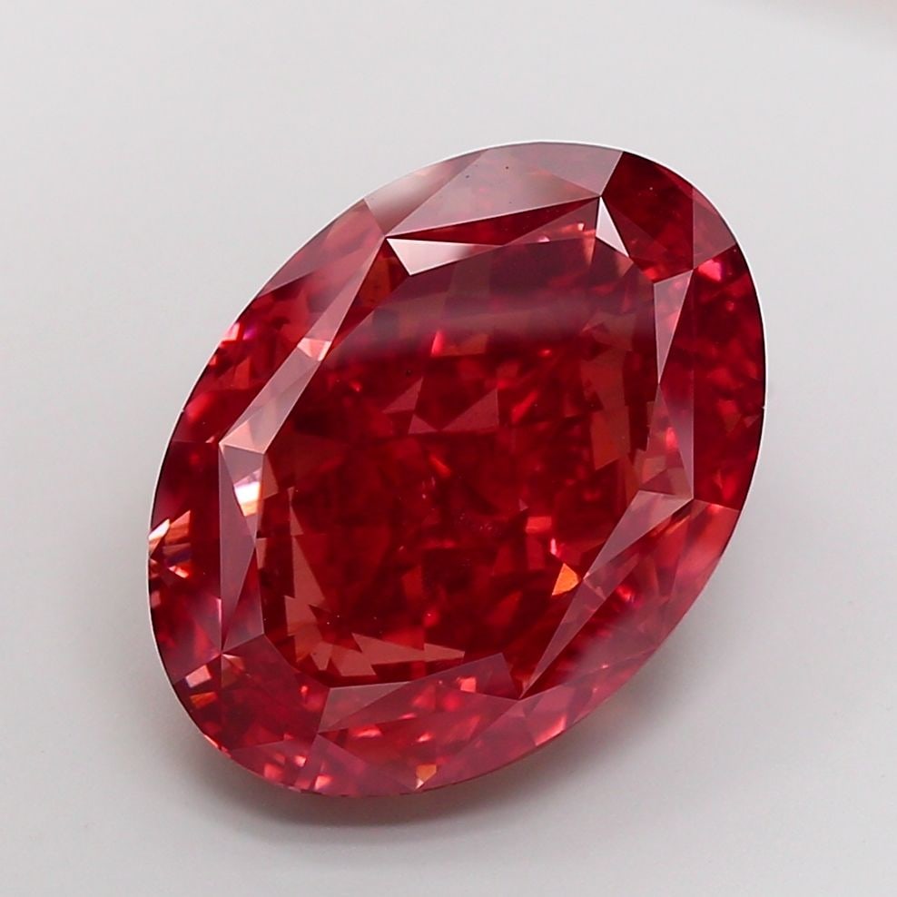 Loose Diamond - OVAL 25.24ct Fancy Vivid Pink VS1 (1 of 1)