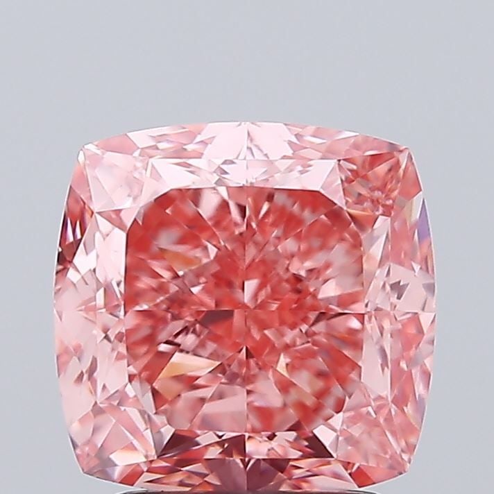 Loose Diamond - CUSHION MODIFIED 3.01ct Fancy Vivid Pink VVS2: Loose Diamond - CUSHION MODIFIED 3.01ct Fancy Vivid Pink VVS2 Source: This is a real non-mined Diamond that has been grown in a lab Shape: CUSHION MODIFIED Carats: 3.01 Color: Fancy Vivid Pink Certifi