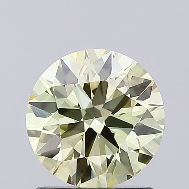 Loose Diamond - ROUND 1.03ct Fancy Light Yellow VS1: Loose Diamond - ROUND 1.03ct Fancy Light Yellow VS1 Source: This is a real non-mined Diamond that has been grown in a lab Shape: ROUND Carats: 1.03 Color: Fancy Light Yellow Certification: IGI Video:
