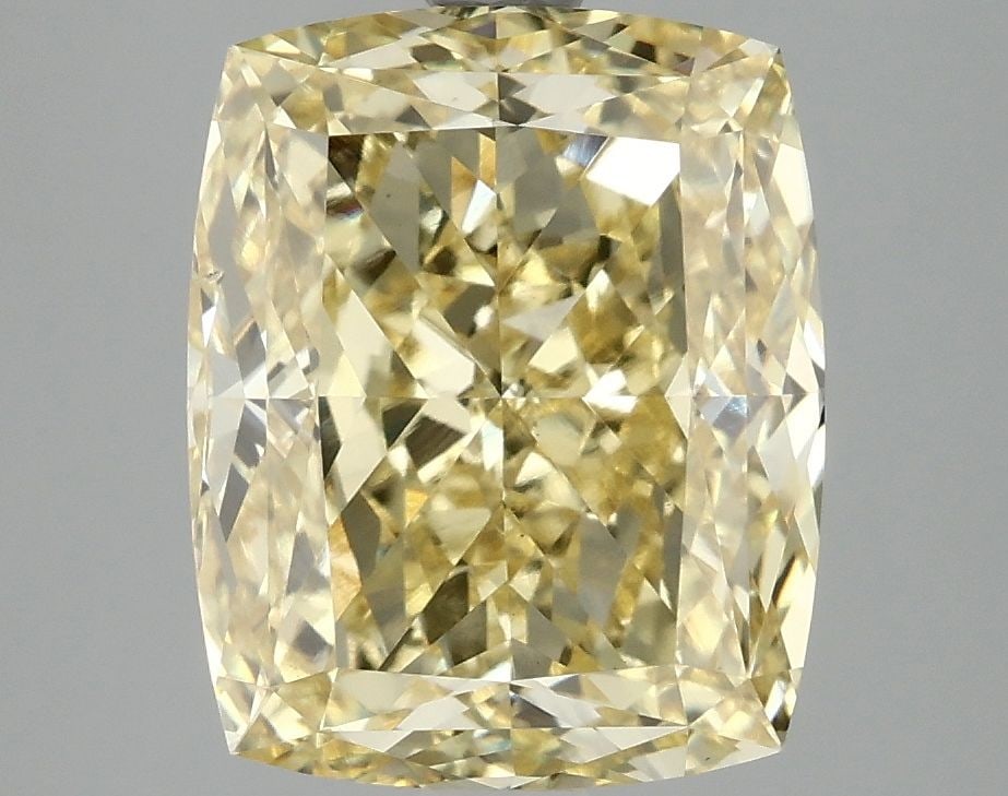 Loose Diamond - CUSHION MODIFIED 4.92ct Fancy Vivid Yellow VS2: Loose Diamond - CUSHION MODIFIED 4.92ct Fancy Vivid Yellow VS2 Source: This is a real non-mined Diamond that has been grown in a lab Shape: CUSHION MODIFIED Carats: 4.92 Color: Fancy Vivid Yellow