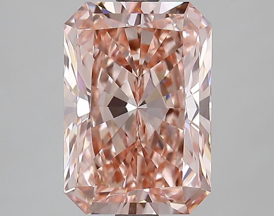 Loose Diamond - RADIANT 3.0ct Fancy Vivid Pink VS1: Loose Diamond - RADIANT 3.0ct Fancy Vivid Pink VS1 Source: This is a real non-mined Diamond that has been grown in a lab Shape: RADIANT Carats: 3.0 Color: Fancy Vivid Pink Certification: IGI Video: